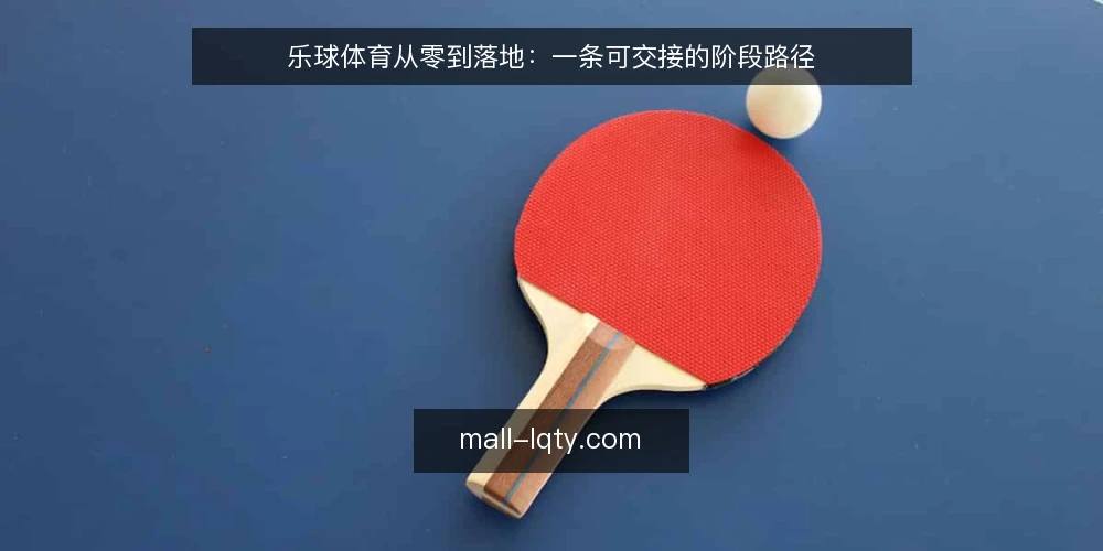 乐球体育从零到落地:一条可交接的阶段路径 — 起点基线:先弄清乐球体育要解决什么 配图